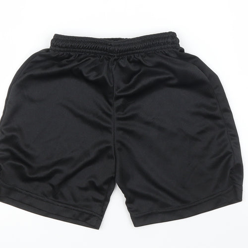 Precision Boys Black   Sweat Shorts Size 5 Years
