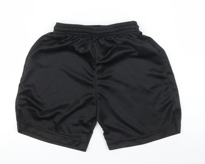 Precision Boys Black   Sweat Shorts Size 5 Years