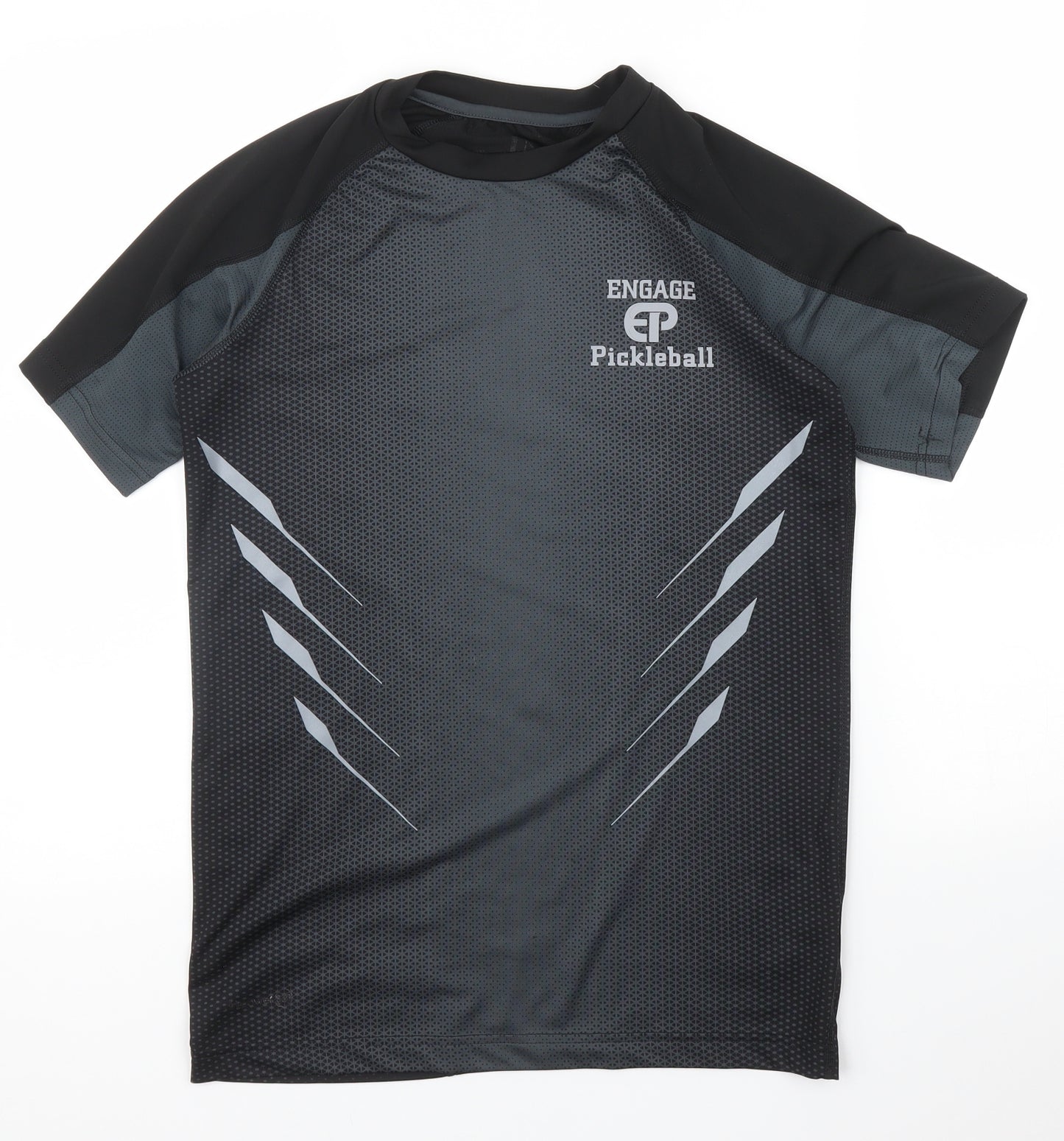 Russell Mens Black    T-Shirt Size S