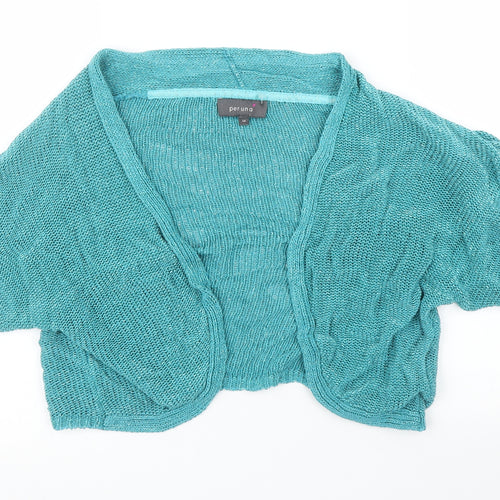 M&S Womens Green   Cardigan Jumper Size 14