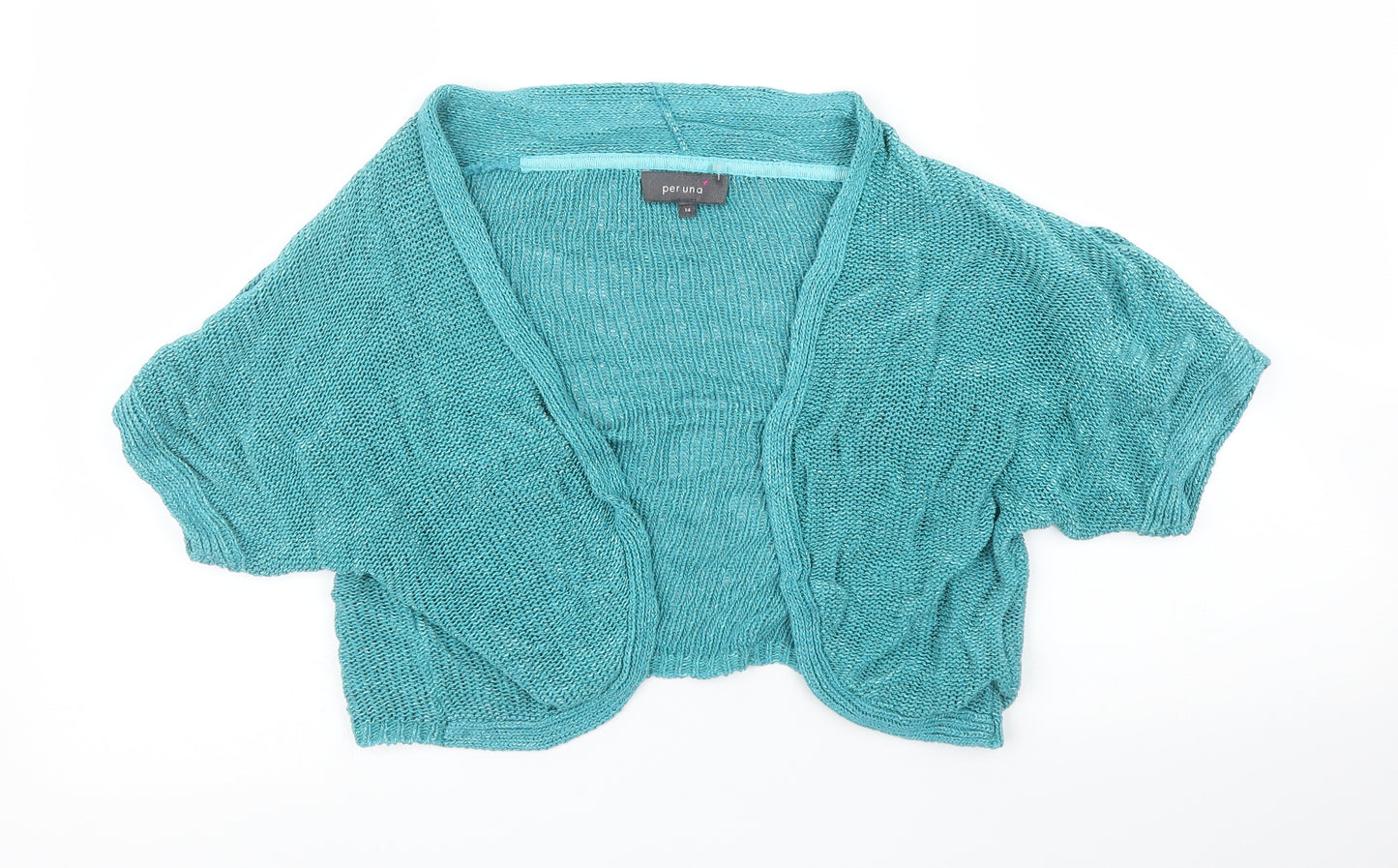 M&S Womens Green   Cardigan Jumper Size 14
