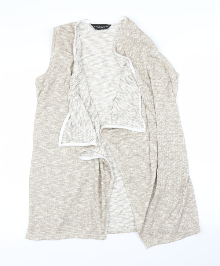 Dorothy Perkins Womens Gold   Cardigan Jumper Size M