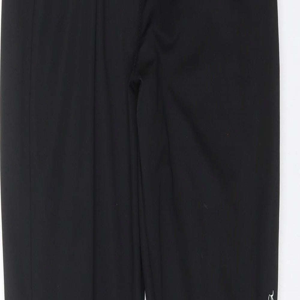 manolita Womens Black Floral  Trousers  Size XL L30 in - Floral embroidery