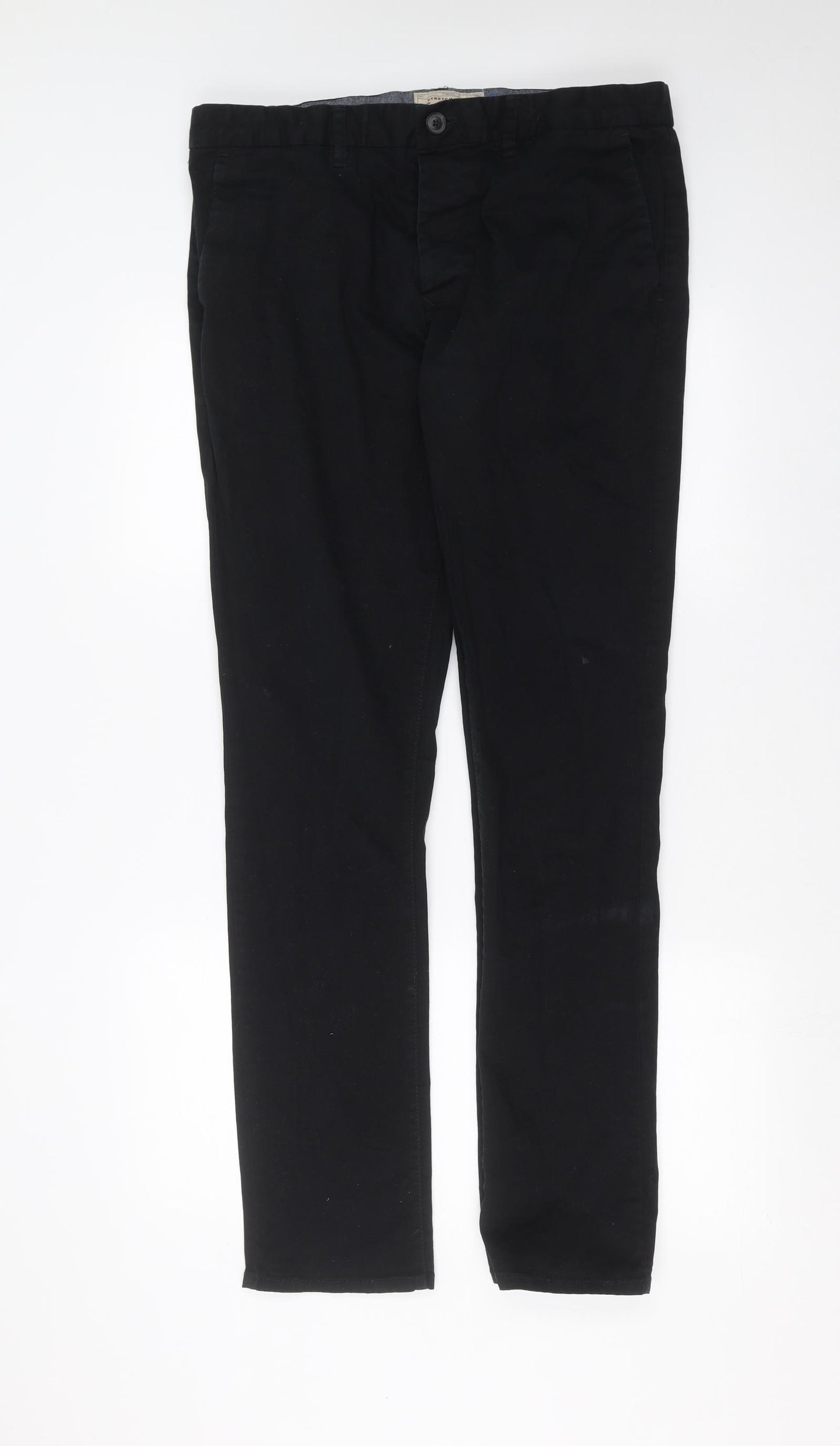 NEXT Mens Black   Chino Trousers Size 36 in L34 in