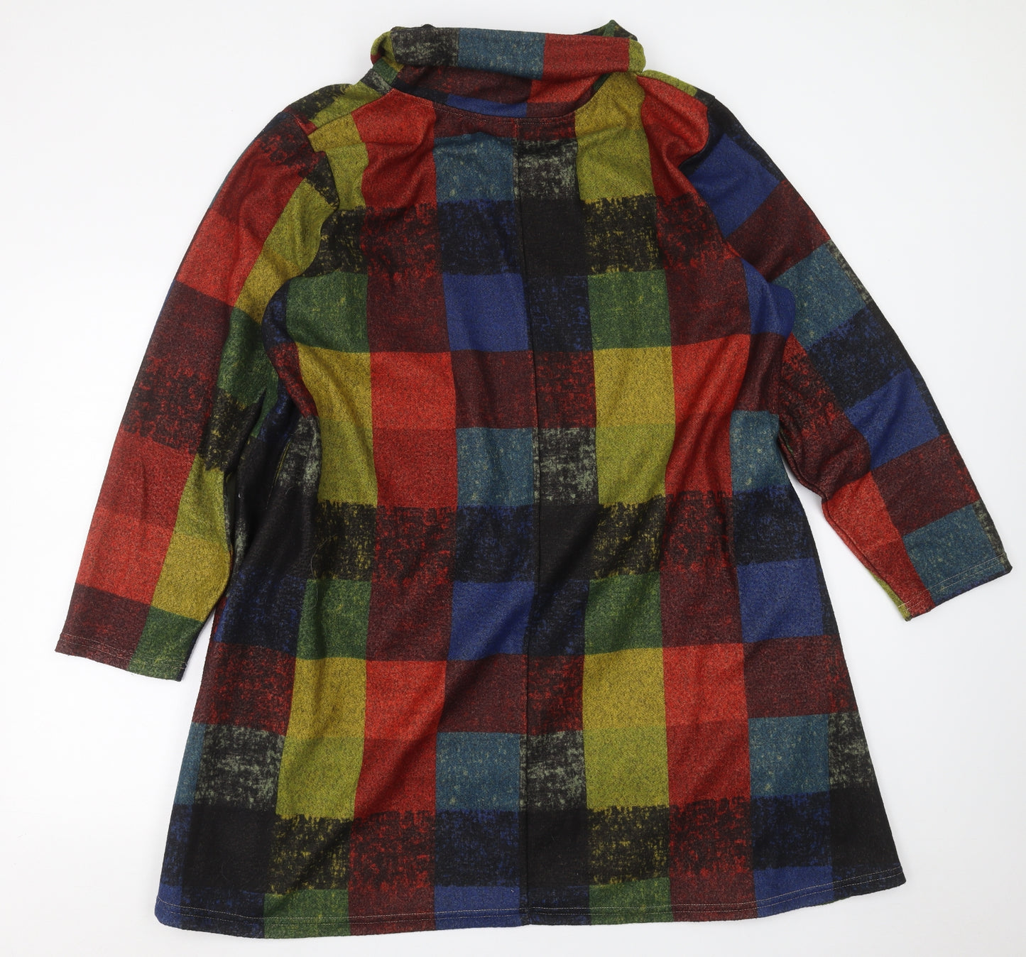 Preworn Womens Multicoloured Check  Jumper Dress  Size 2XL