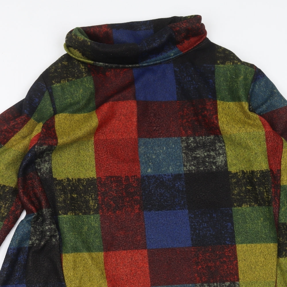 Preworn Womens Multicoloured Check  Jumper Dress  Size 2XL