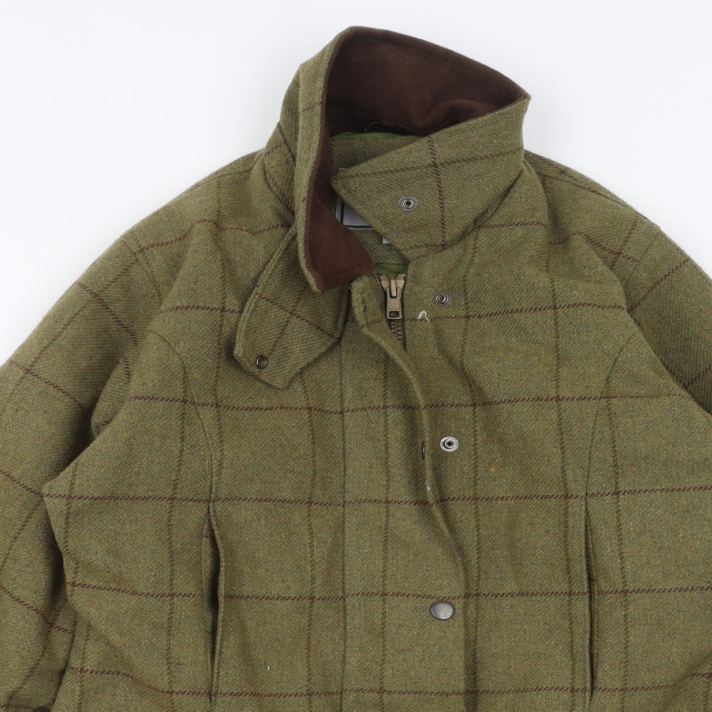 Alan Paine Womens Green Check  Jacket  Size 10