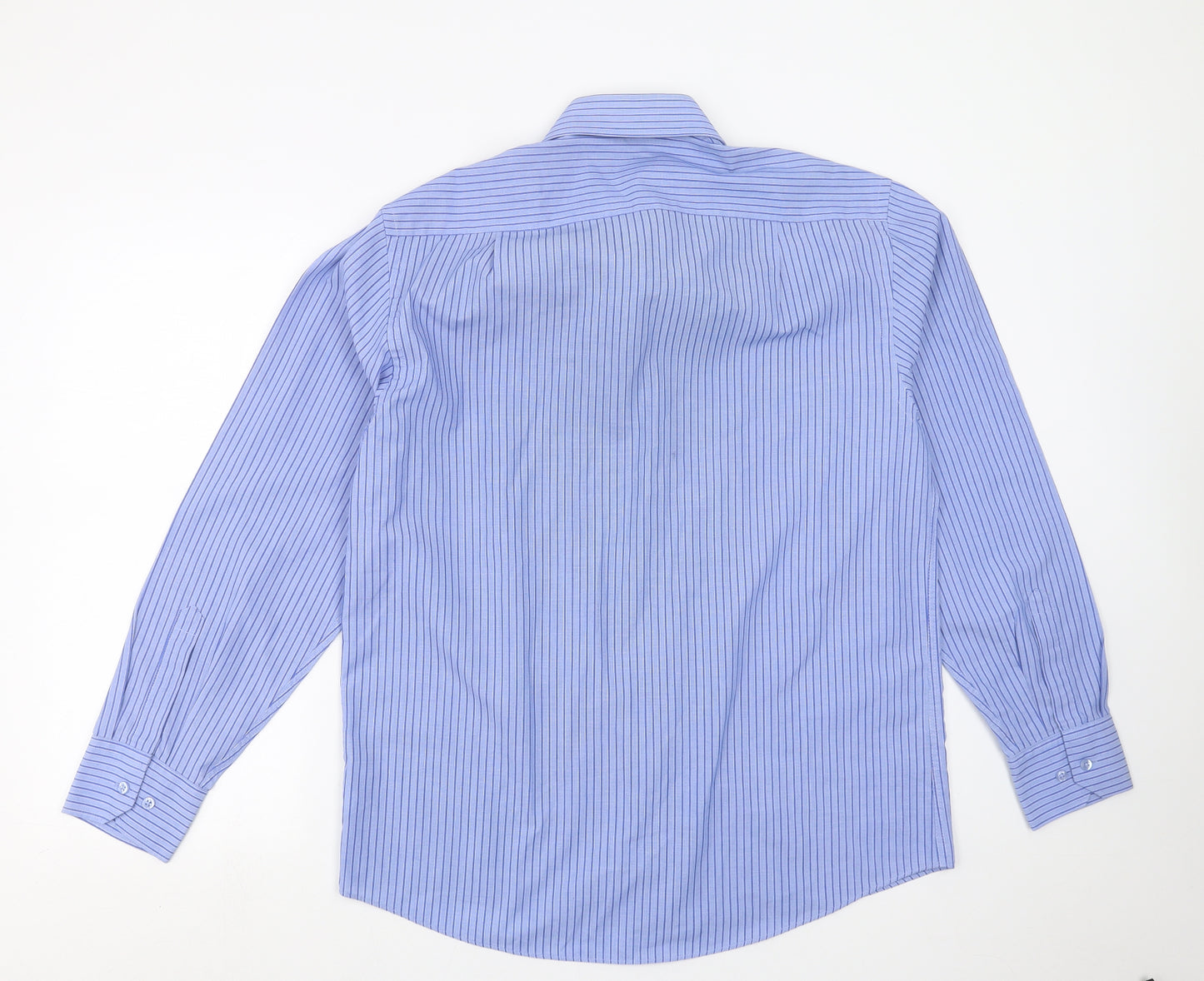 JACK REID Mens Blue Striped   Dress Shirt Size 15.5