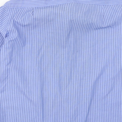 JACK REID Mens Blue Striped   Dress Shirt Size 15.5