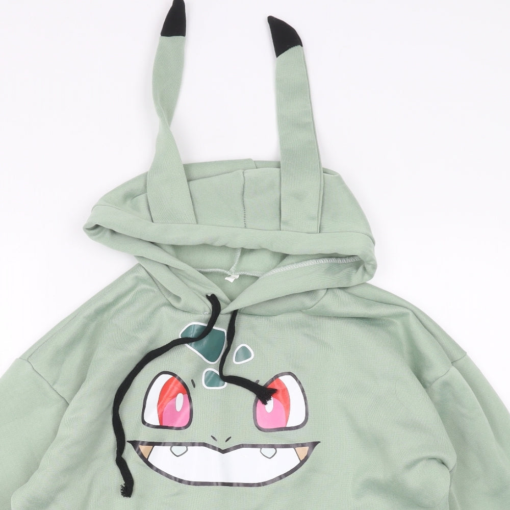 Preworn Mens Green   Pullover Hoodie Size M  - face