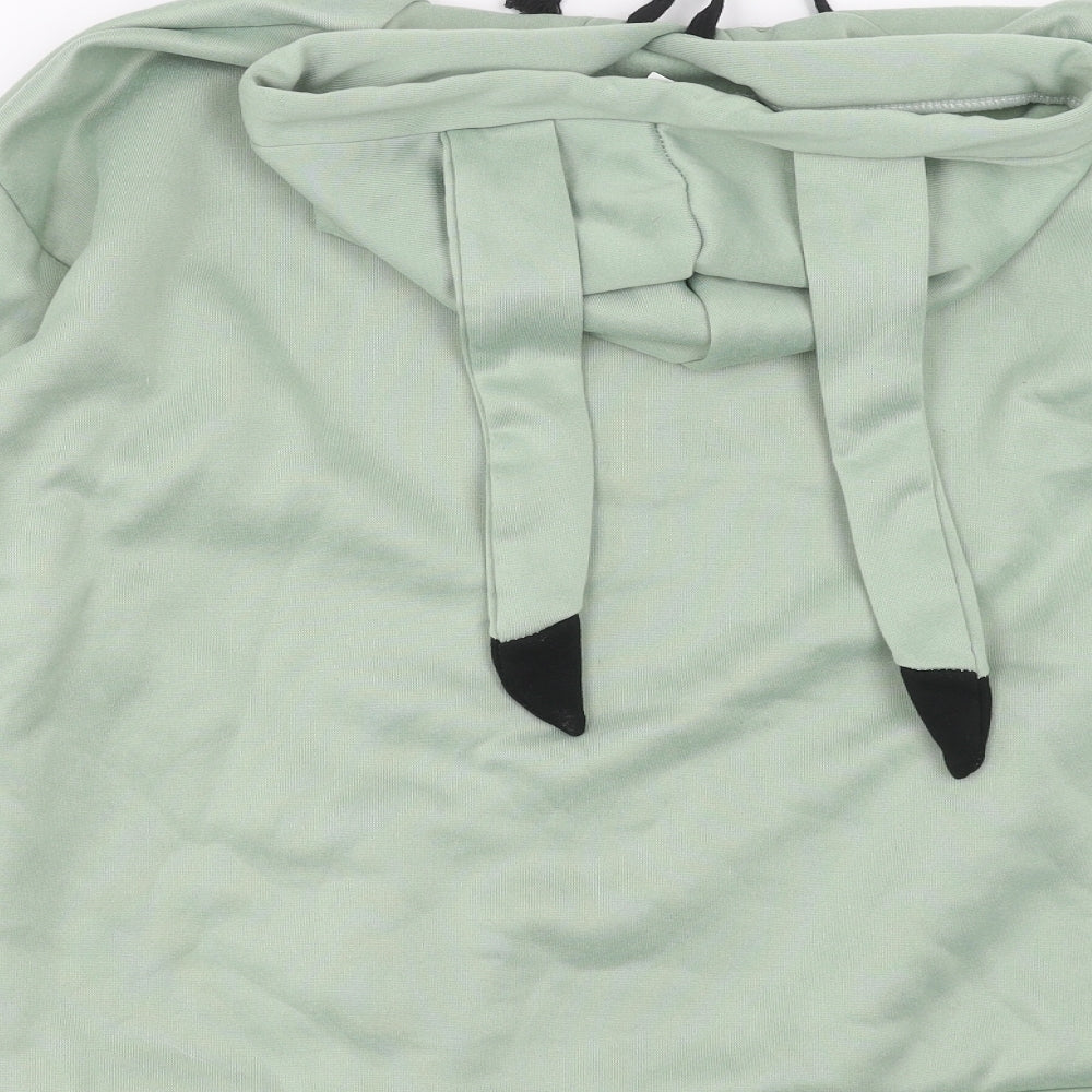 Preworn Mens Green   Pullover Hoodie Size M  - face