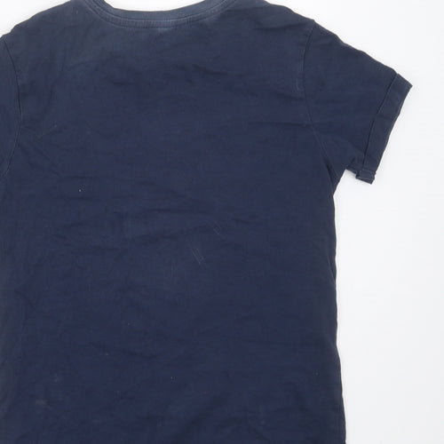 George Boys Blue   Basic T-Shirt Size 9-10 Years  - frog