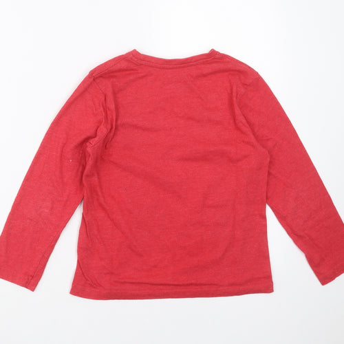 Primark Boys Red   Basic T-Shirt Size 8-9 Years  - football
