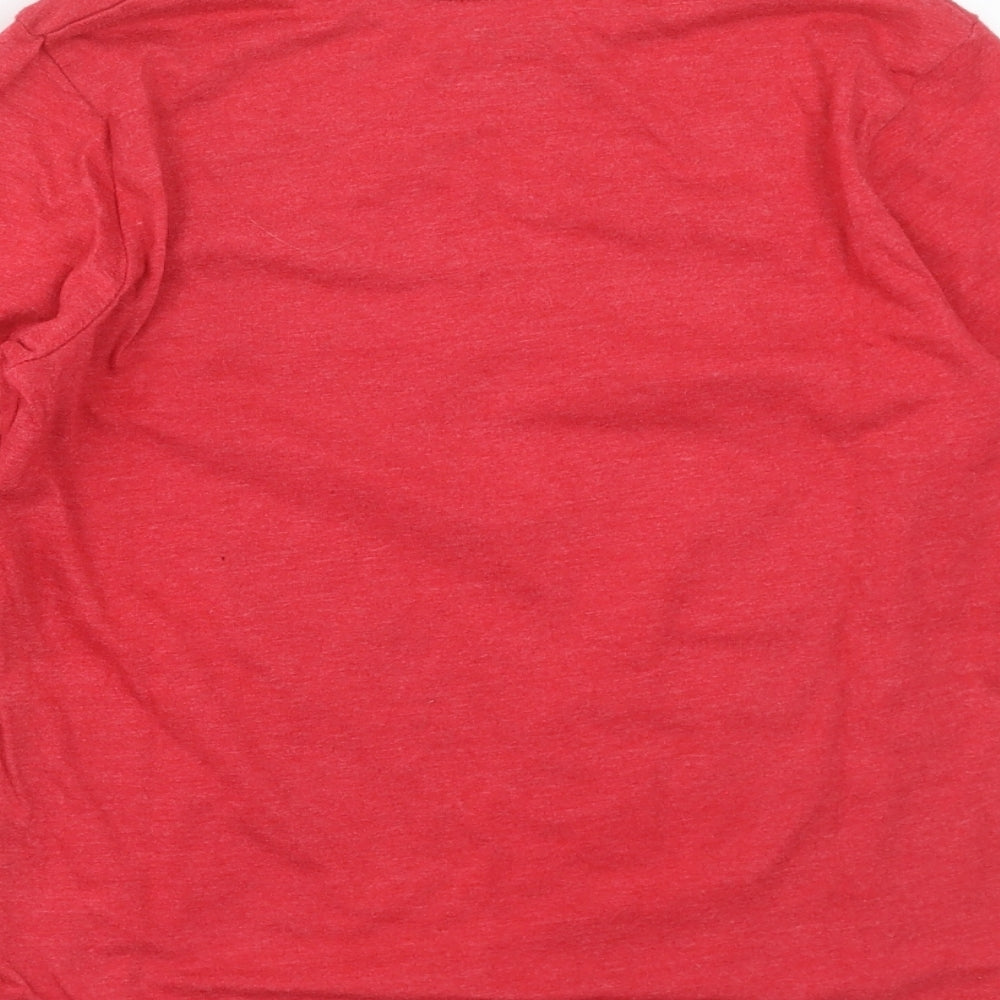 Primark Boys Red   Basic T-Shirt Size 8-9 Years  - football