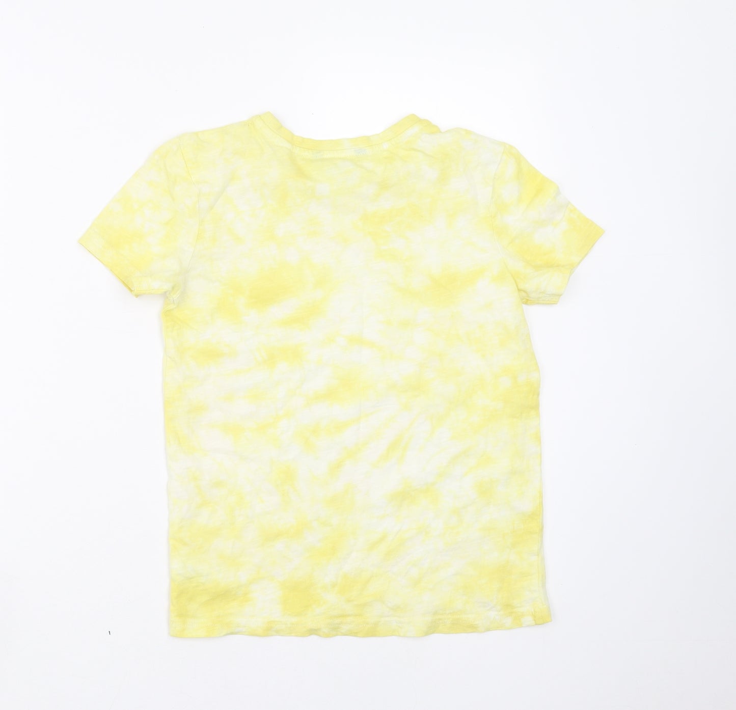 George Boys Yellow   Basic T-Shirt Size 8-9 Years  - tie dye