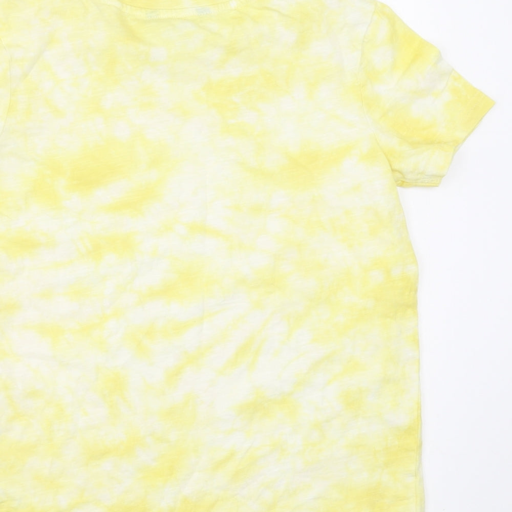 George Boys Yellow   Basic T-Shirt Size 8-9 Years  - tie dye