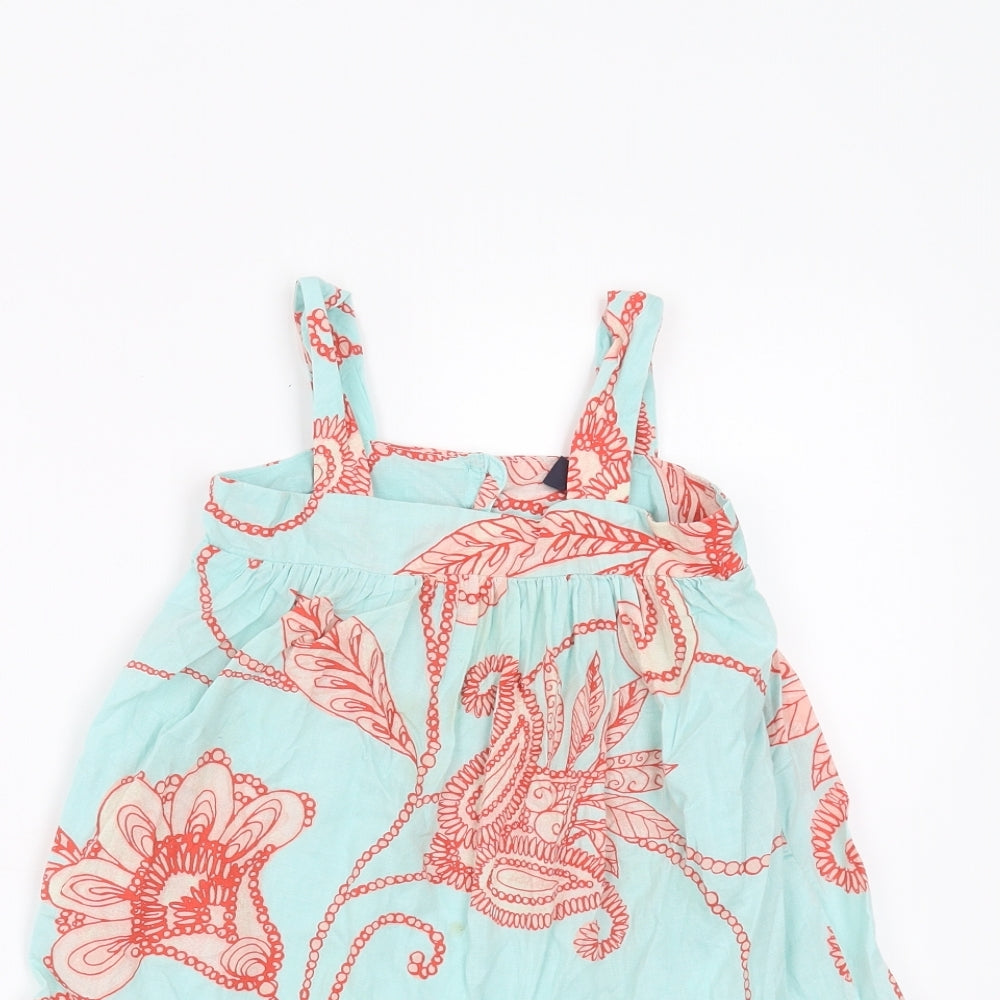 Gap Girls Blue Floral  Trapeze & Swing  Size 3 Years