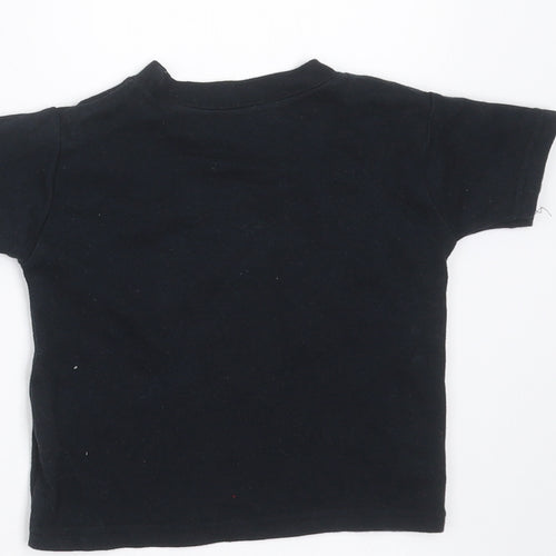 Preworn Baby Black   Basic T-Shirt Size 3-6 Months  - hello