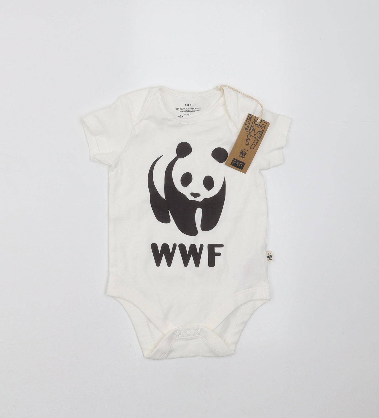 F&F Baby White   Babygrow One-Piece Size 12-18 Months  - WWF