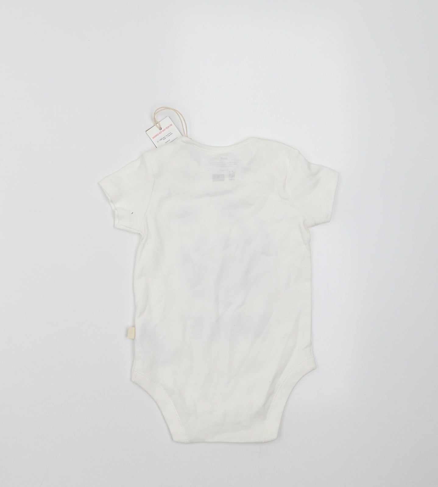 F&F Baby White   Babygrow One-Piece Size 12-18 Months  - WWF