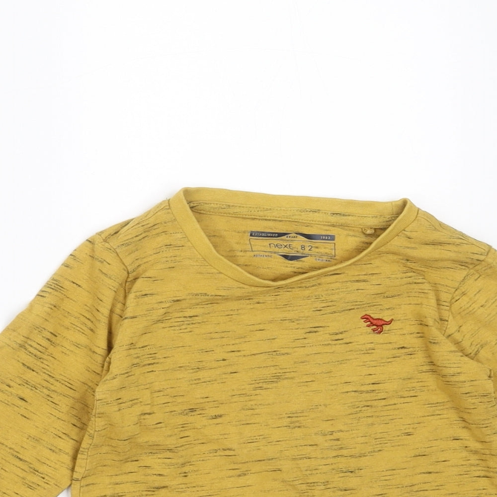 NEXT Boys Yellow   Basic T-Shirt Size 12-18 Months