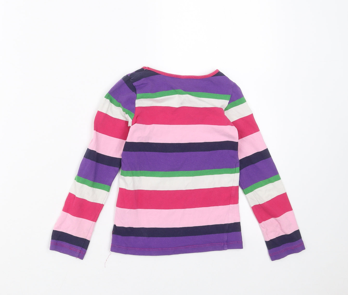 H&M Girls Multicoloured Striped  Basic T-Shirt Size 4-5 Years