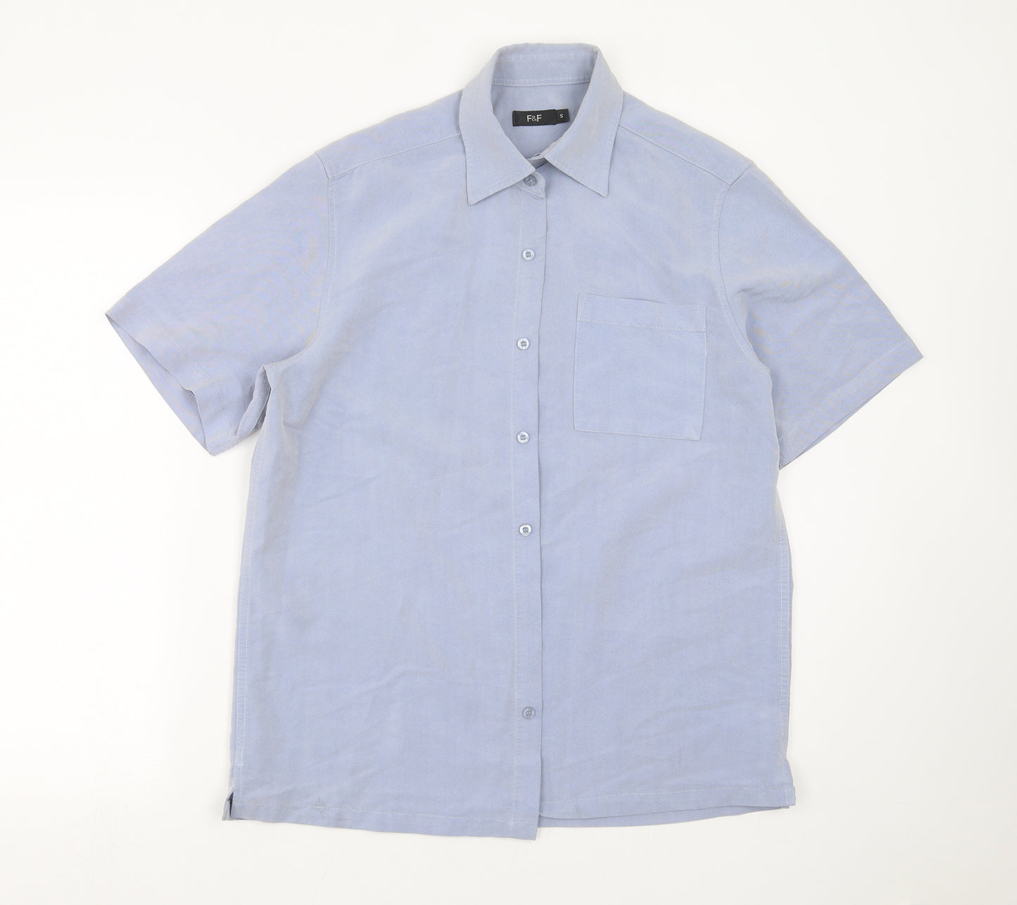 F&F Mens Blue    Button-Up Size S