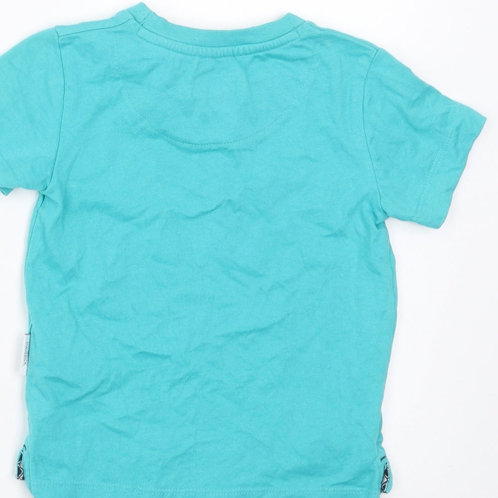Lola Maverick Baby Blue   Basic T-Shirt Size 12-18 Months  - tiger