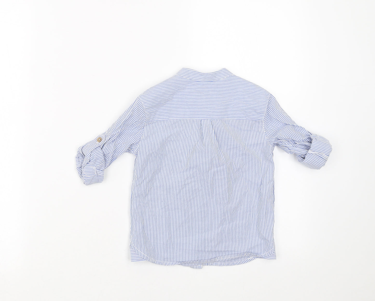 Billie Baby Blue Striped  Basic Button-Up Size 18-24 Months