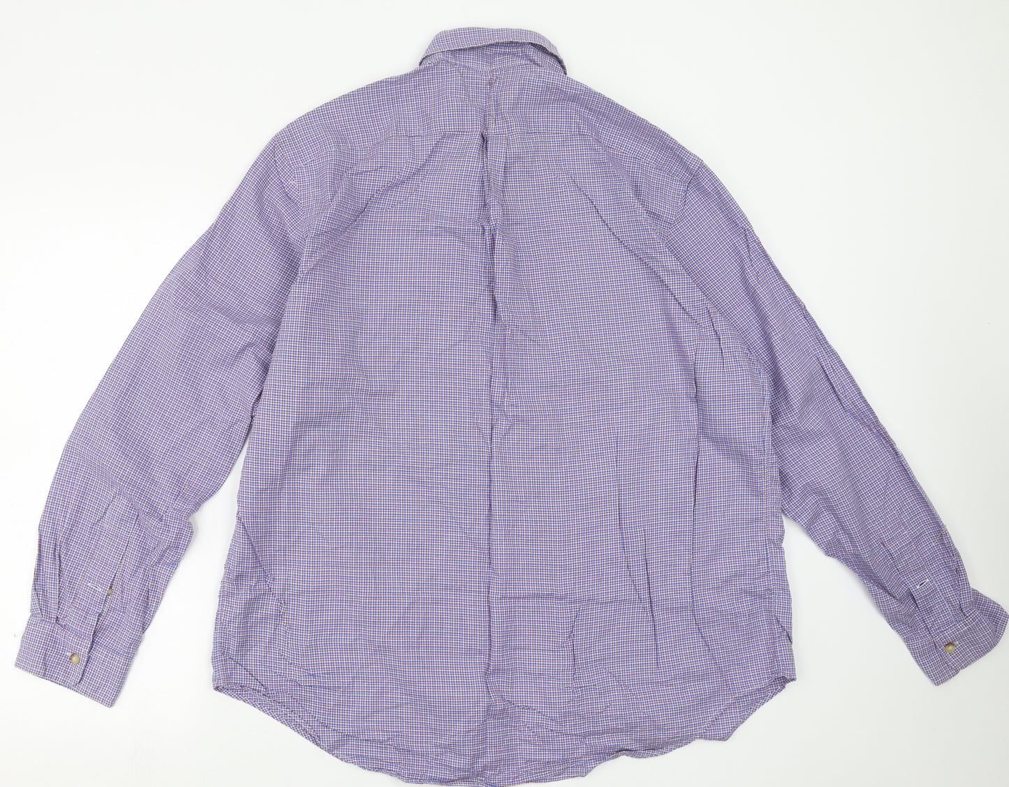 Ralph Lauren Mens Blue Check   Button-Up Size XL