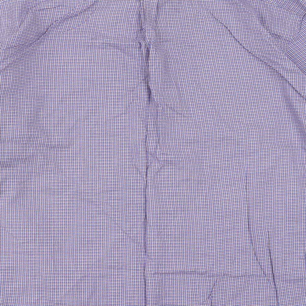 Ralph Lauren Mens Blue Check   Button-Up Size XL