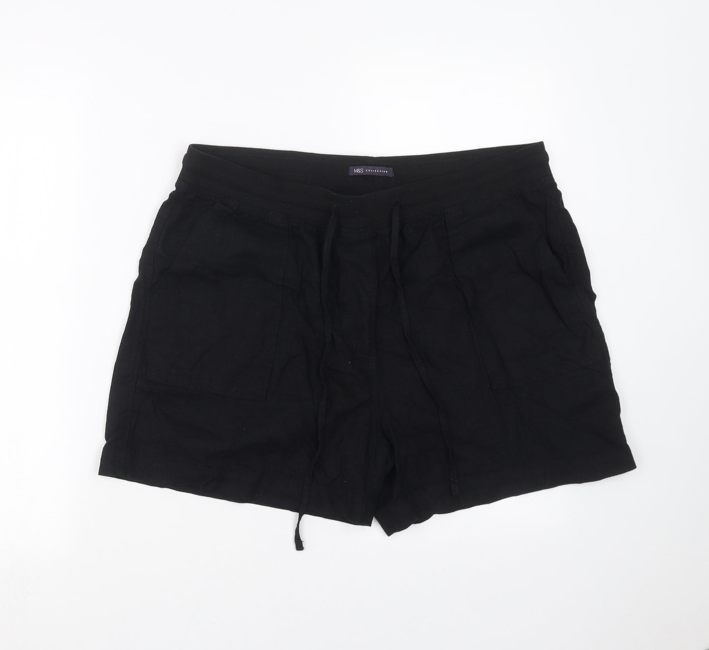Marks and Spencer Womens Black   Hot Pants Shorts Size 16