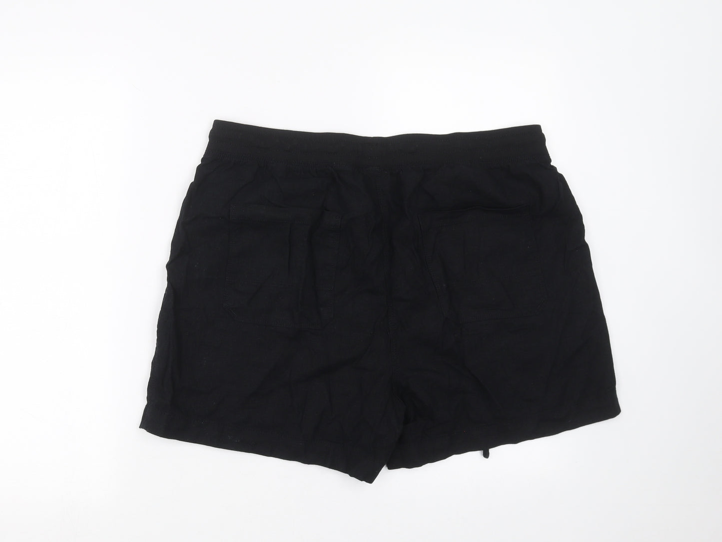 Marks and Spencer Womens Black   Hot Pants Shorts Size 16