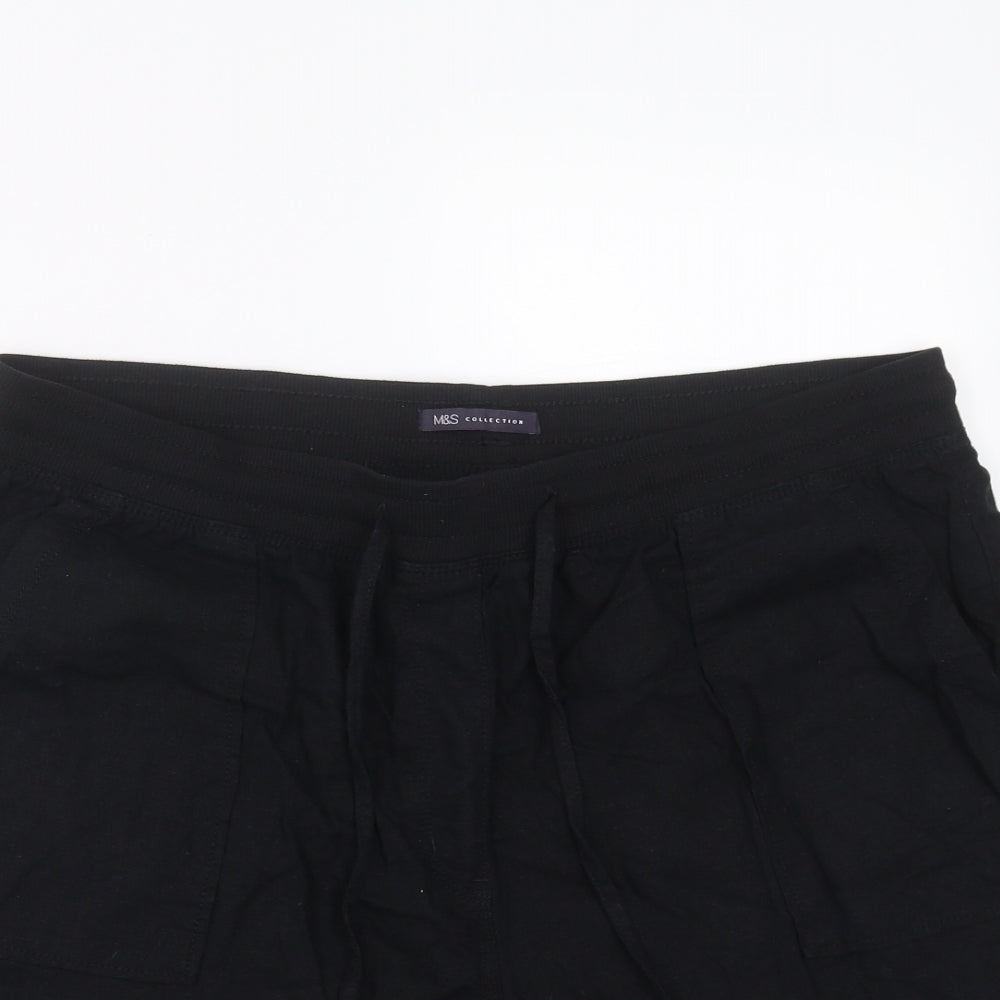 Marks and Spencer Womens Black   Hot Pants Shorts Size 16