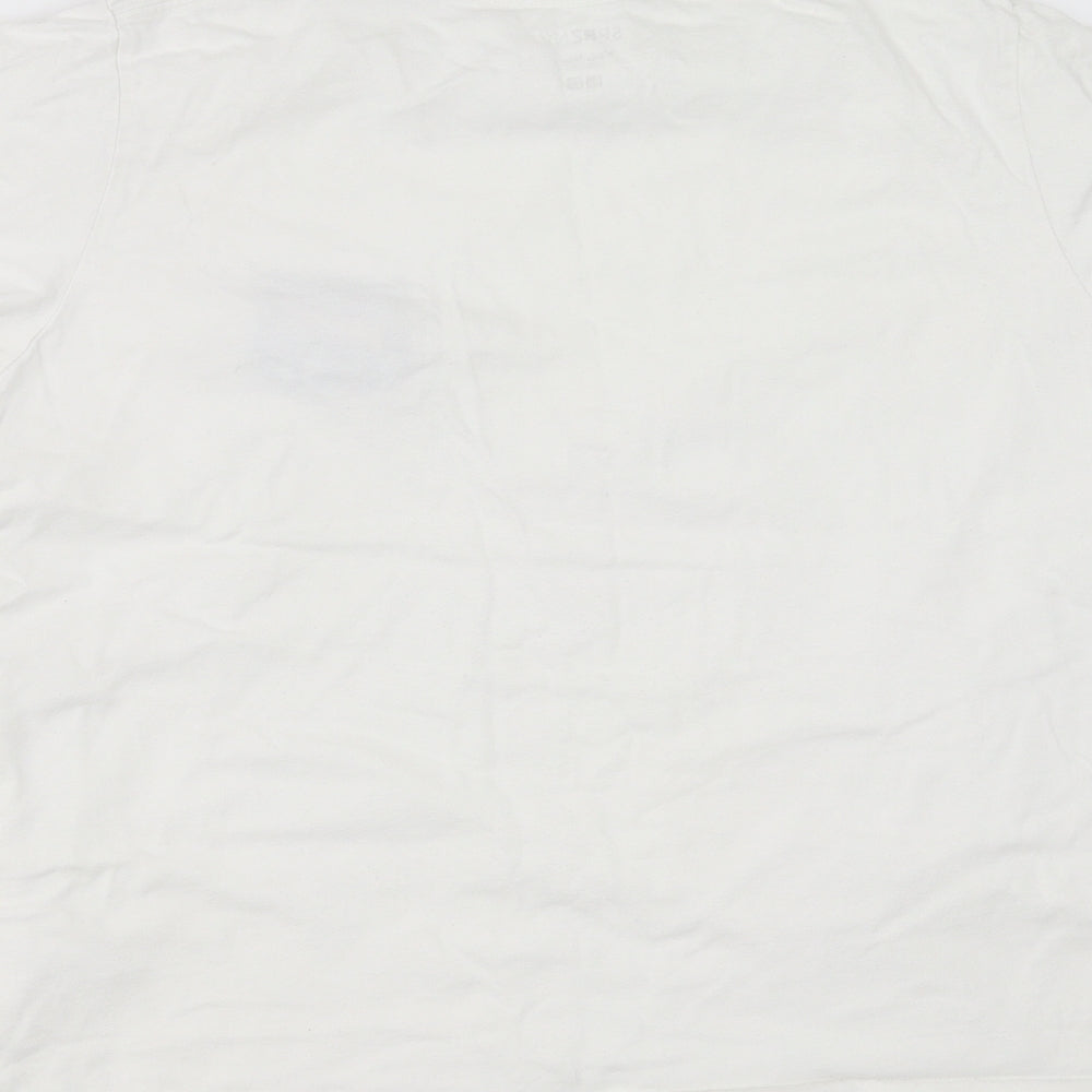 SPRZNY Womens White   Basic T-Shirt Size XL  - new York