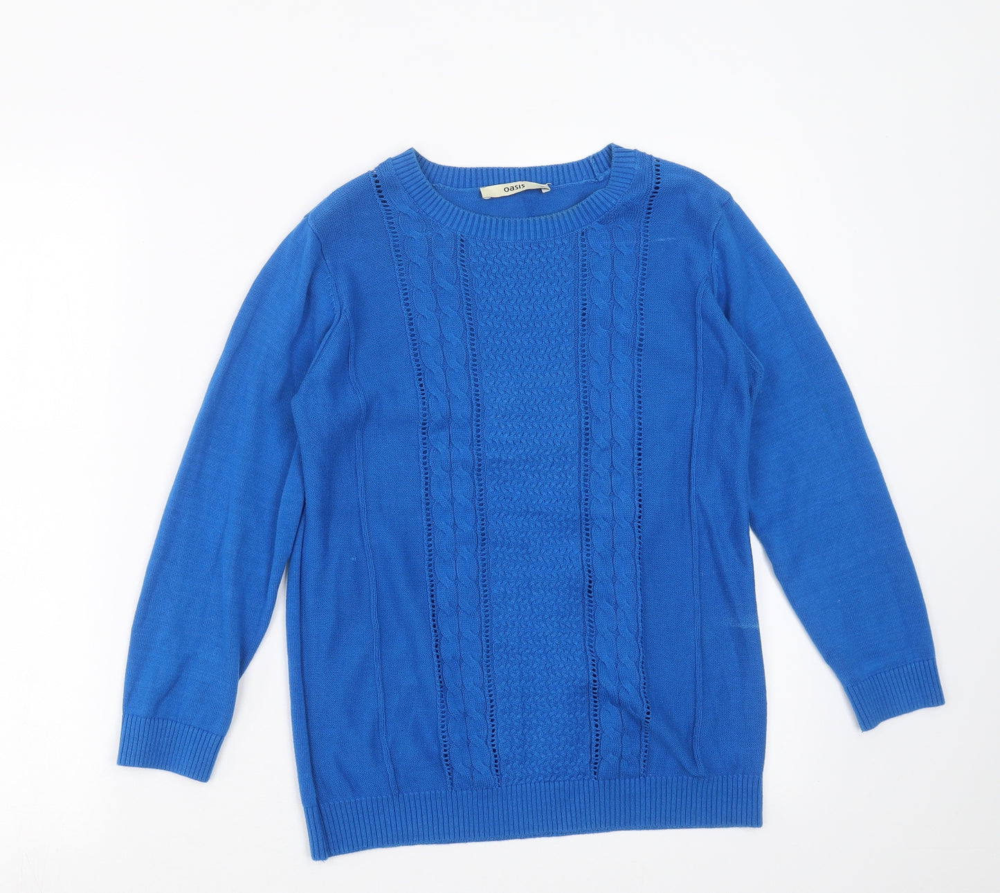 Oasis Womens Blue  Knit Pullover Jumper Size M