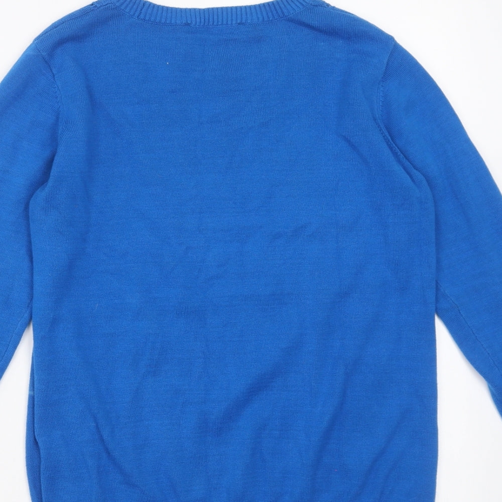 Oasis Womens Blue  Knit Pullover Jumper Size M