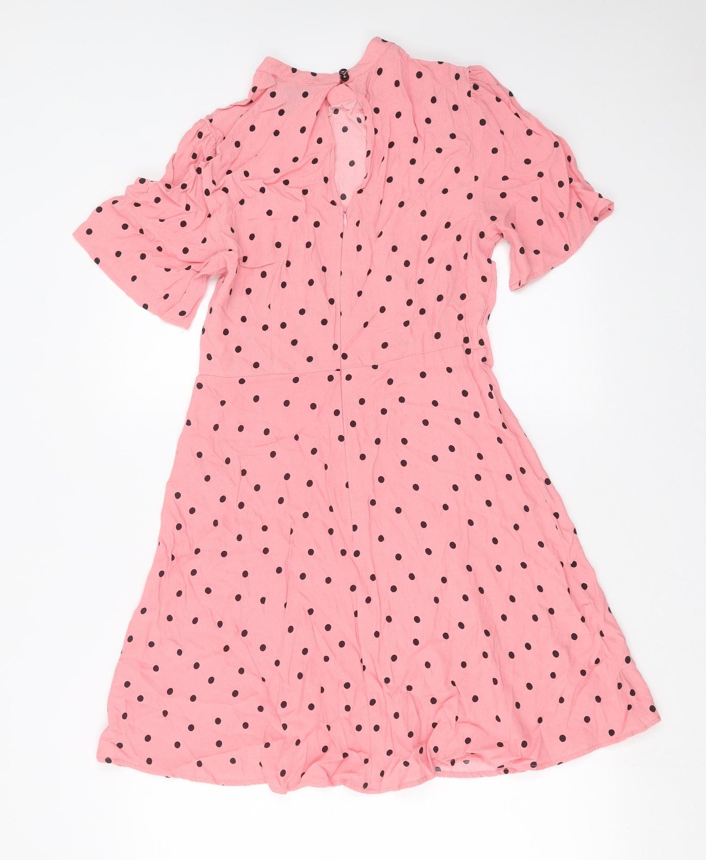 New Look Womens Pink Polka Dot  Shift  Size 12