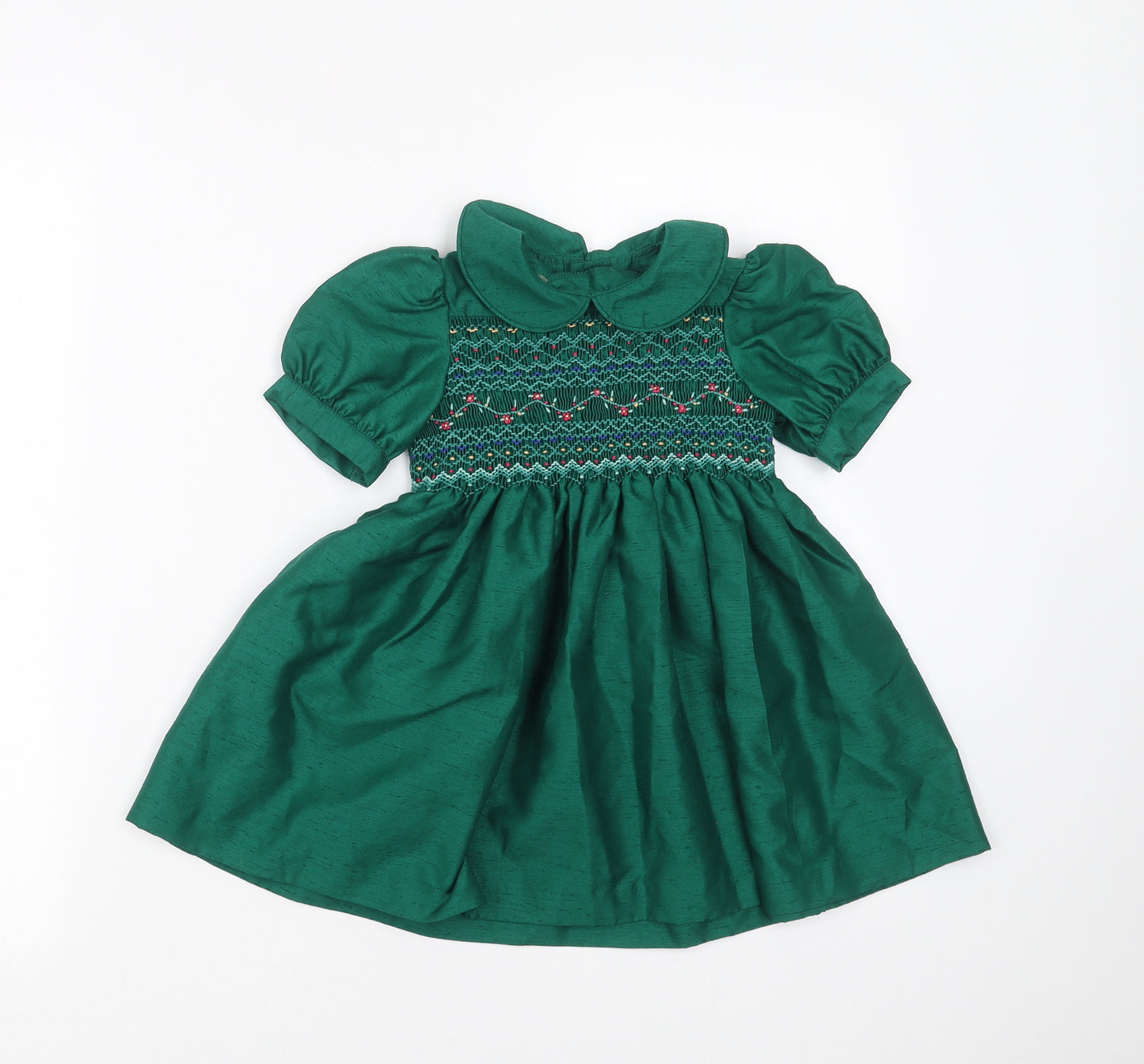Marks and Spencer Girls Green   Fit & Flare  Size 12-18 Months