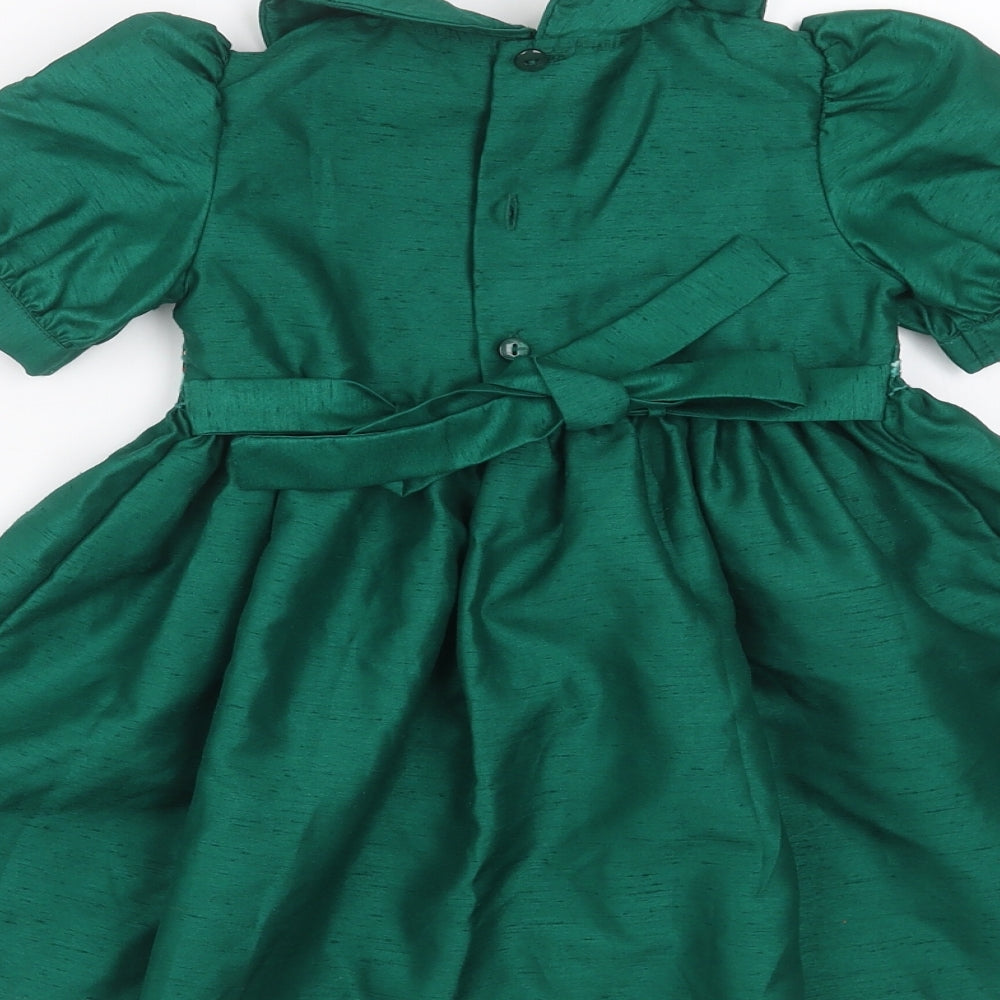 Marks and Spencer Girls Green   Fit & Flare  Size 12-18 Months