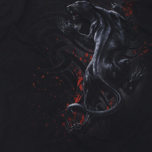 spiraldirect Mens Black    T-Shirt Size 2XL  - animal