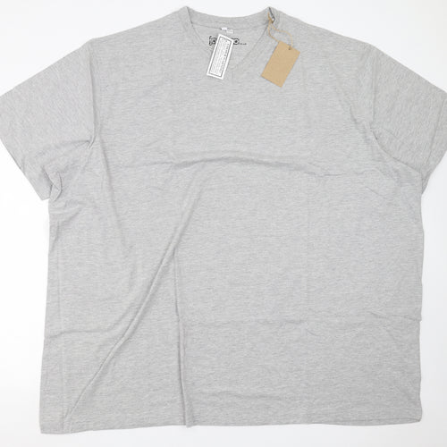 Jacamo Mens Grey    T-Shirt   - 5XL