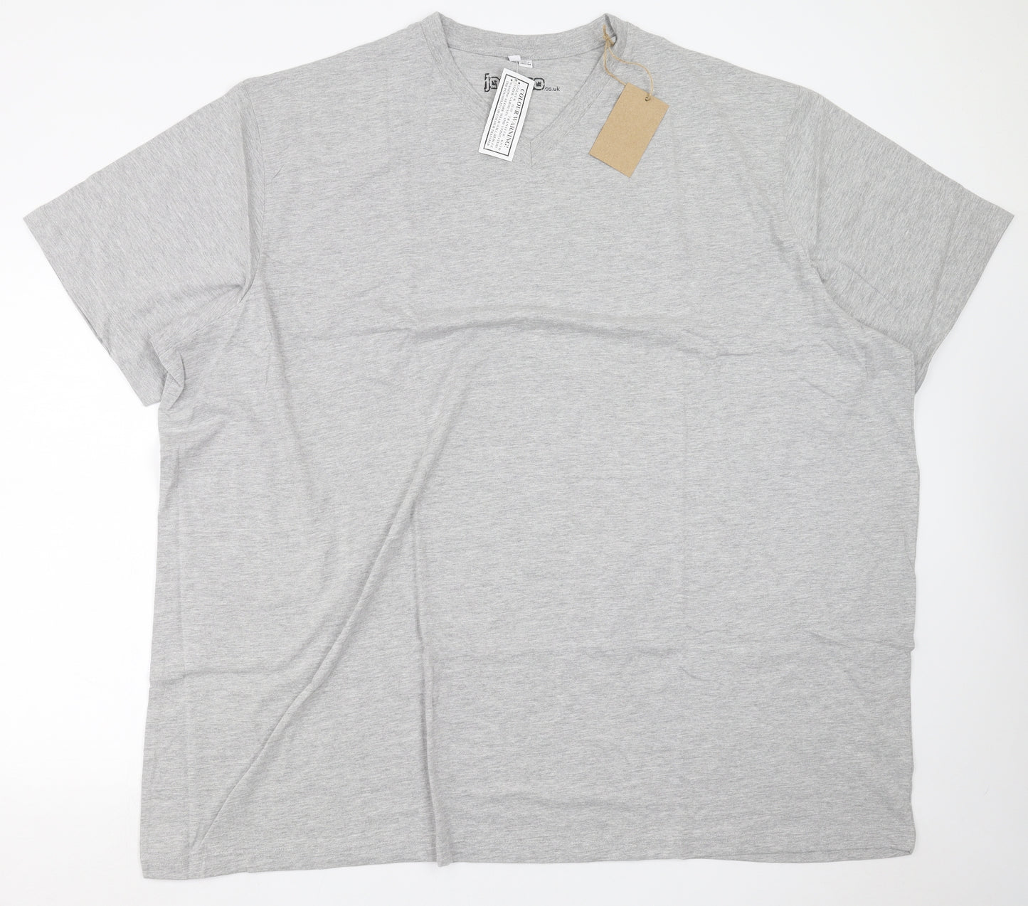 Jacamo Mens Grey    T-Shirt   - 5XL