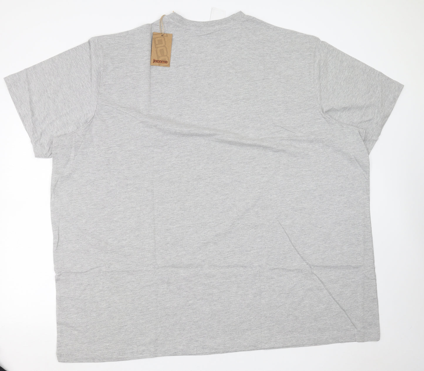 Jacamo Mens Grey    T-Shirt   - 5XL