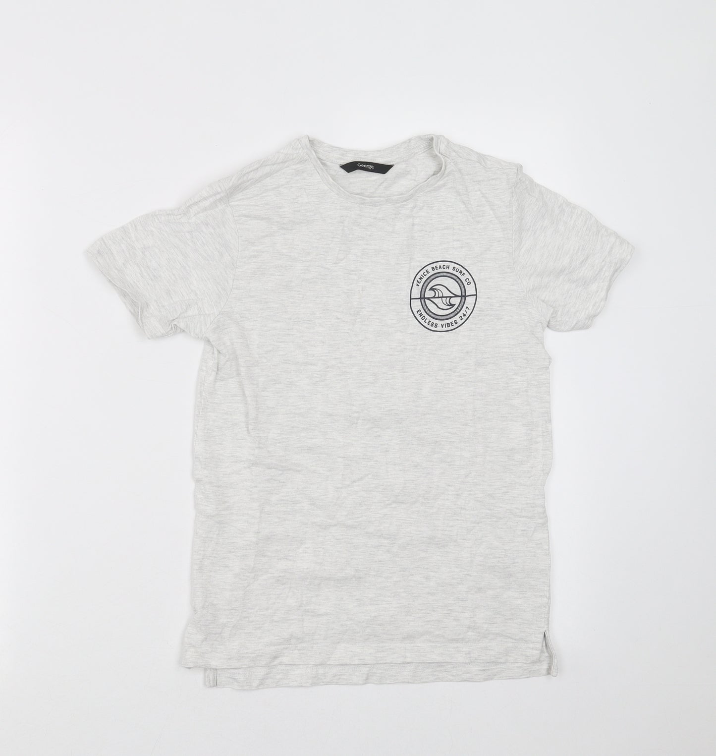 George Boys Grey   Basic T-Shirt Size 9-10 Years  - Venice Beach