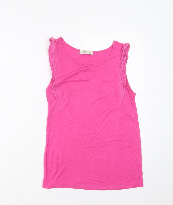 Oasis Womens Pink   Basic T-Shirt Size S