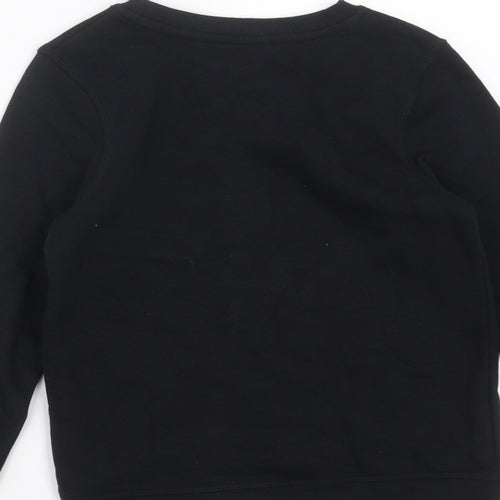 George Boys Black   Pullover Sweatshirt Size 5-6 Years  - bear