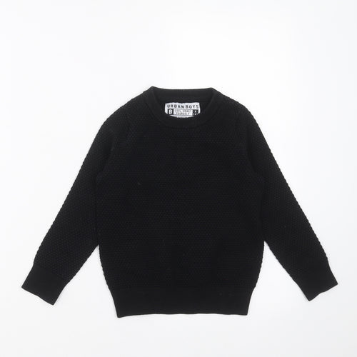 Matalan Boys Black   Pullover Jumper Size 5 Years