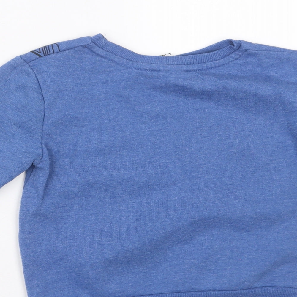 George Boys Blue   Pullover Sweatshirt Size 4-5 Years  - marvel