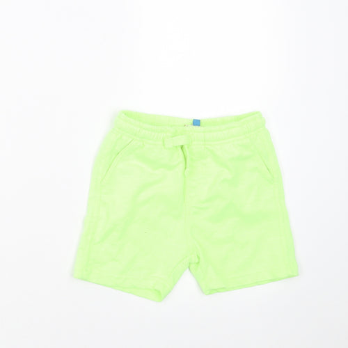 Hullabaloo Boys Green   Sweat Shorts Size 5-6 Years